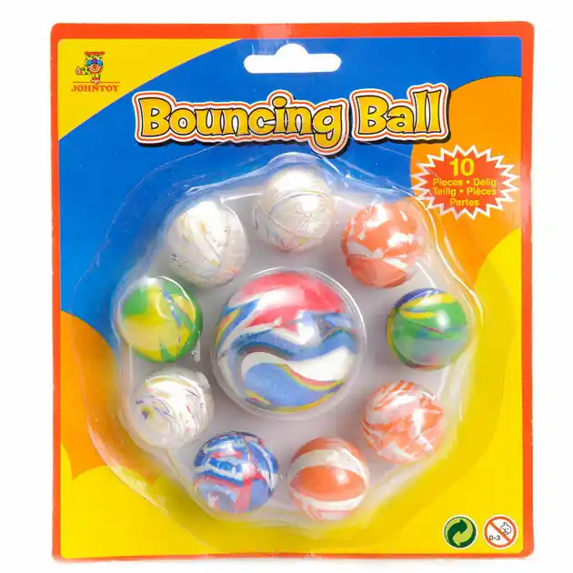 Summer Fun Stuiterballen, 10st. Uitverkoop