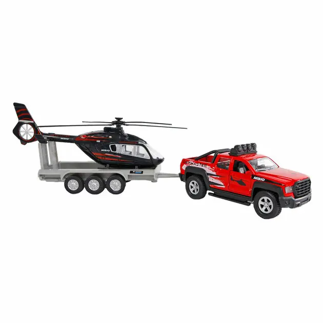 Gecertificeerd Kids Globe Terreinwagen met Helikopter Trailer