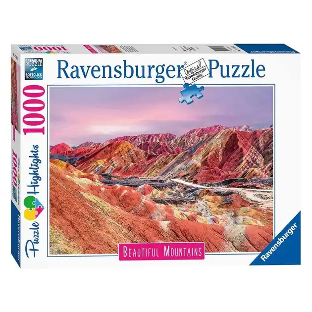 Ravensburger Puzzel Regenboogbergen, China, 1000st. Must-Have