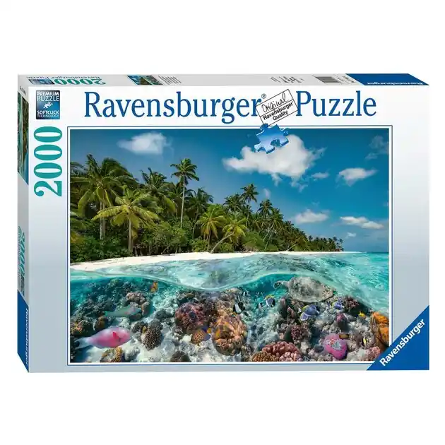 Ravensburger Puzzel Een duik op de Malediven, 2000st. Bestseller