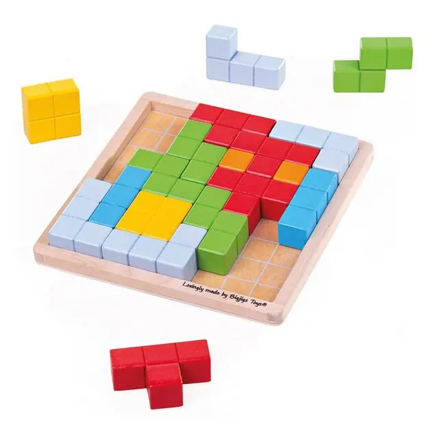 Bigjigs Houten Blokpuzzel Patronen Meest Verkocht