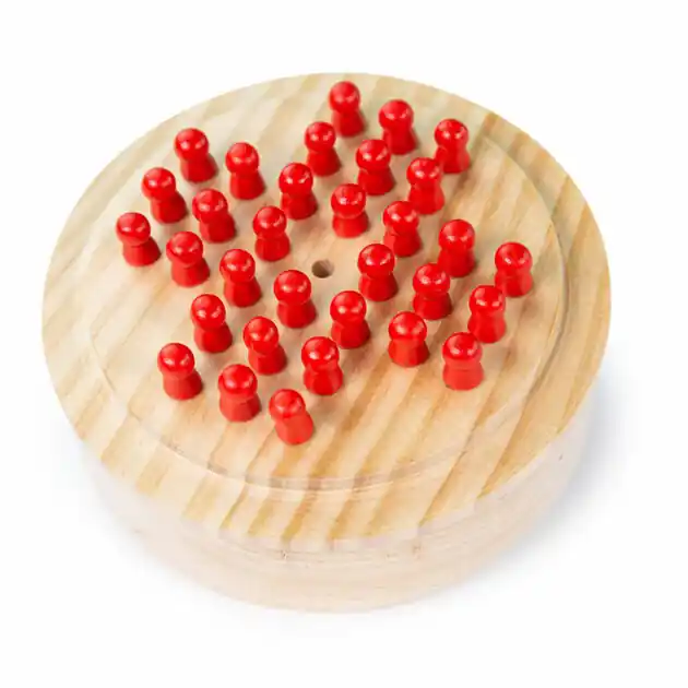 Beperkte Voorraad Bigjigs Mini Solitaire Houten Spel