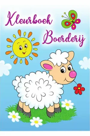 Kleurboek Boerderij, 96 pagina's Lage Kosten