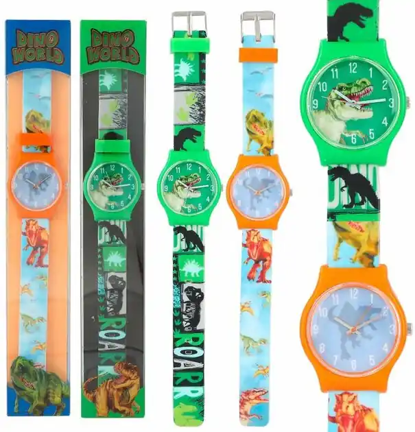 Flitsaanbieding Dino World Horloge