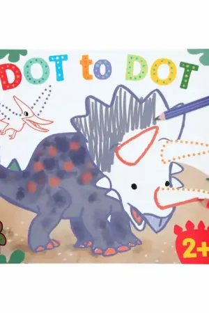 Dino World Stip naar Stip Kleurboek Mini Dino Laatste Versie