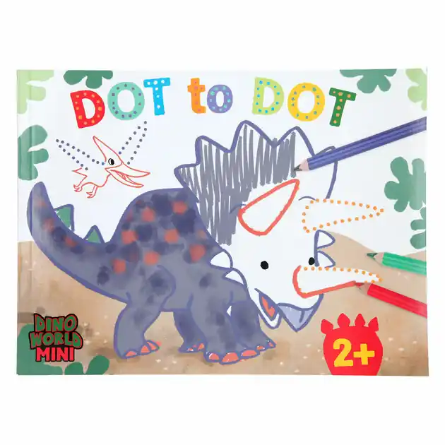 Dino World Stip naar Stip Kleurboek Mini Dino Laatste Versie