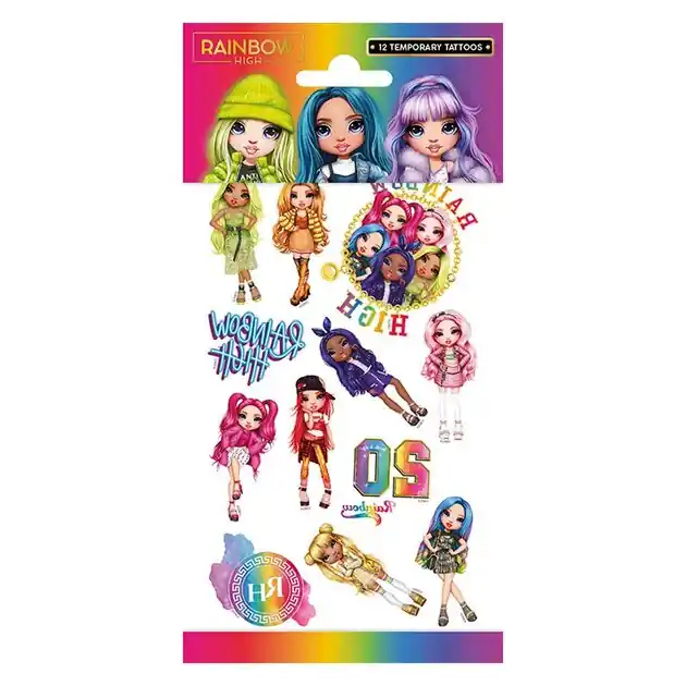 Direct Beschikbaar Tattoos Rainbow High