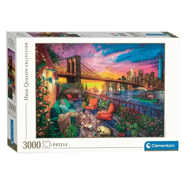 Clementoni Puzzel Manhattan Balcony Sunset, 3000st. Finale Uitverkoop