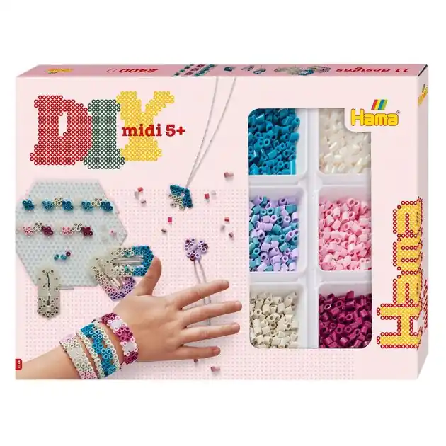 Hama Midi Strijkkralenset Activity Box 11 Designs (2400st.) Veilige Betaling