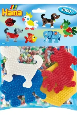 Voordeelprijs Hama Midi Strijkkralenset Group Pack Blauw, 3000st.