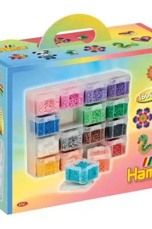 Actieprijs Hama Midi Strijkkralen Opbergbox met 16 Kleuren Kralen