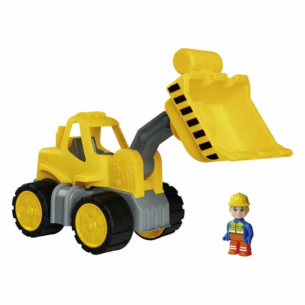 Laatste Versie BIG Power Worker Midi Wiellader Shovel met Figuur