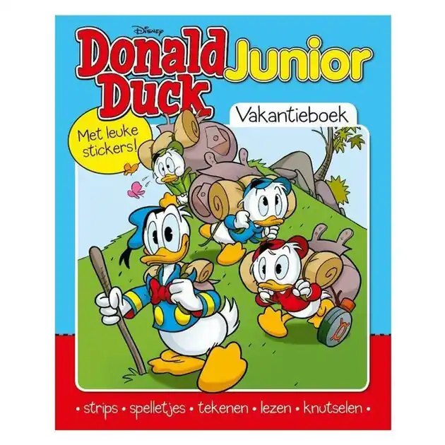 Donald Duck Junior Vakantieboek met Stickers Gereduceerde Prijs