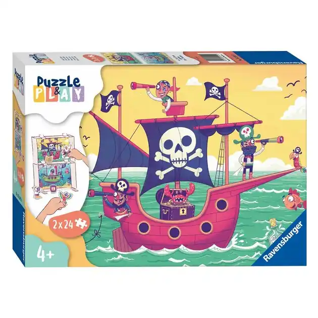 Gecertificeerd Ravensburger Puzzle & Play - Land in Zicht, 2x24st.