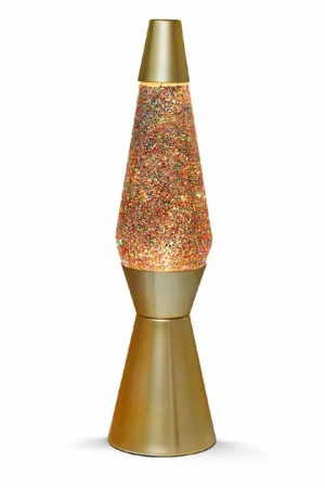 Laatste Kans Lavalamp Gold Glitter, 40cm