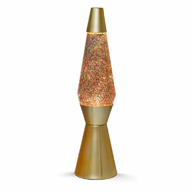 Laatste Kans Lavalamp Gold Glitter, 40cm