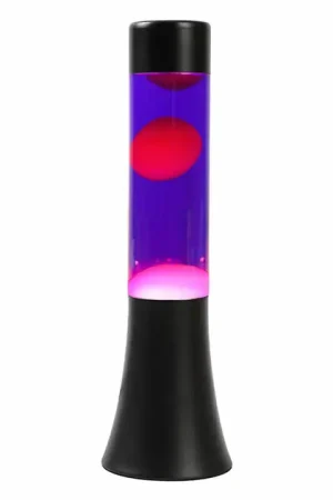 Lavalamp Zwart/Paars/Roze, 30cm Seizoensaanbieding