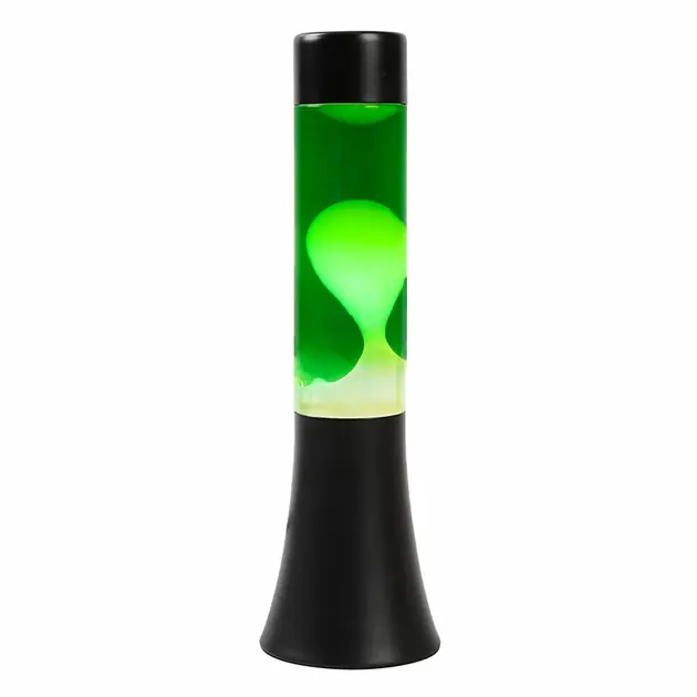 Lavalamp Zwart/Groen/Wit, 30cm Snelle Levering