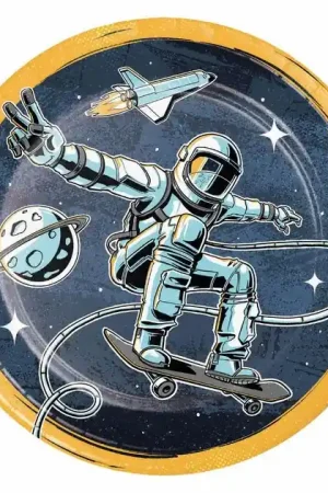 Astronaut Bordjes, 8st. Gratis Retour