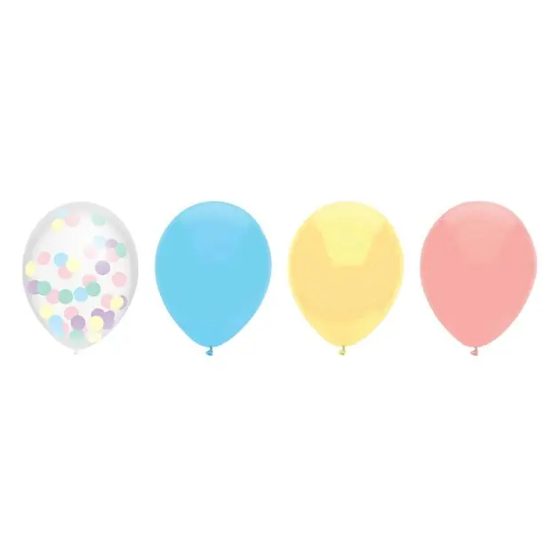 Ballonnenmix Pastel, 6st. Betrouwbaar