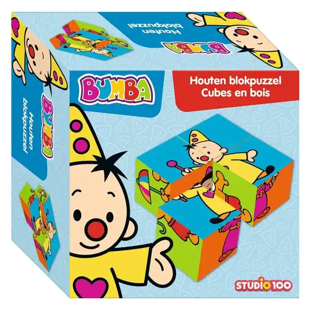 Bestel Nu Bumba Houten Blokpuzzel, 4st.