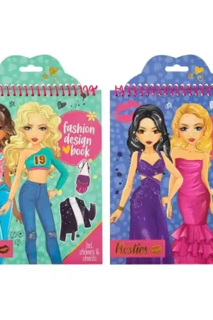 Besties Fashion Design Kleur- en Stickerboek met Stencils Flitsaanbieding