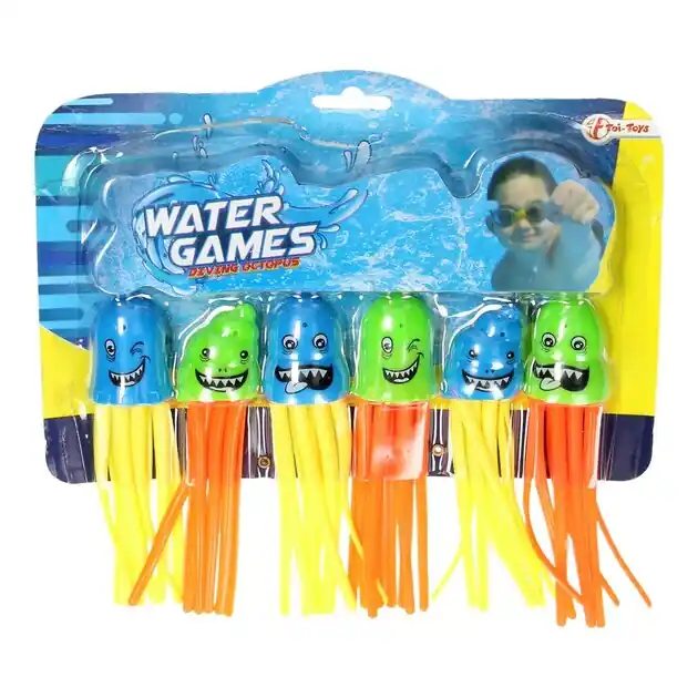 Populair Splash Duik Octopus, 6st.