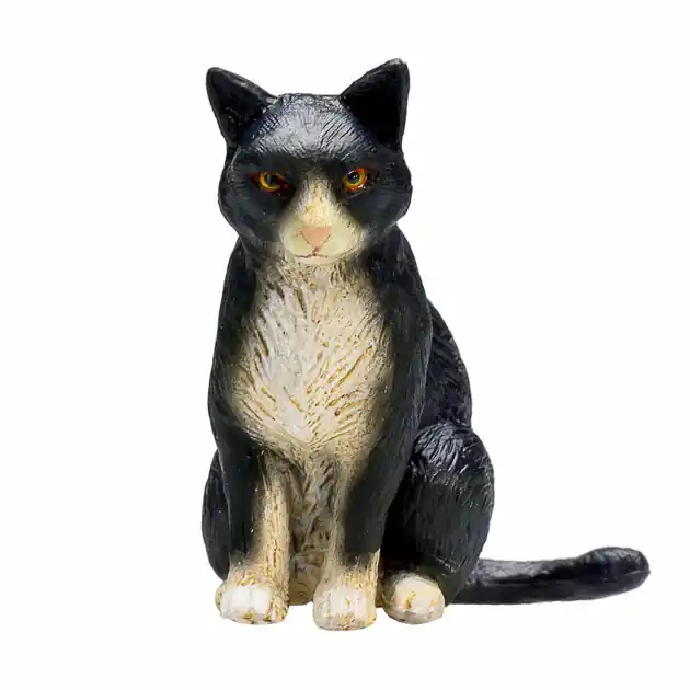 Mojo Farmland Zittende Kat Zwart/Wit - 387371 Populair