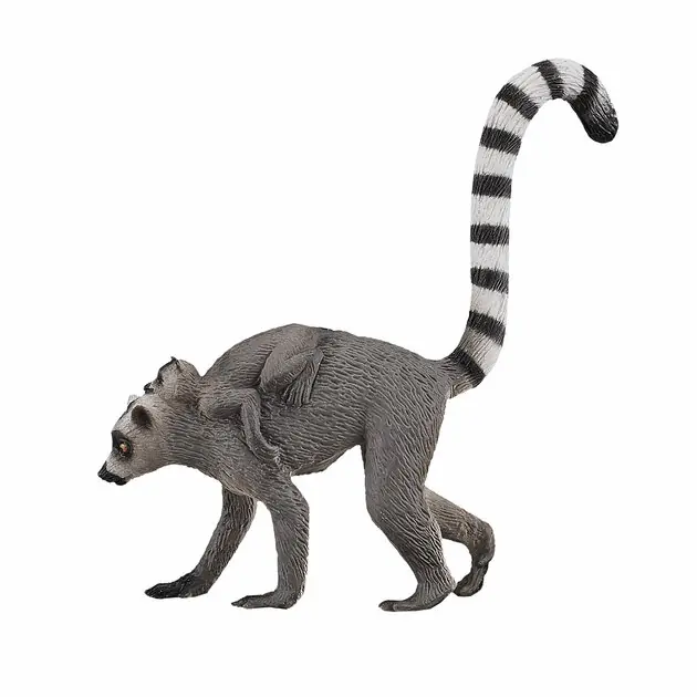 Mojo Wildlife Ringstaartmaki met Baby - 387237 Lage Prijs