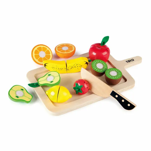 Tidlo Houten Snijfruit Speelset, 16dlg. Koop Vandaag