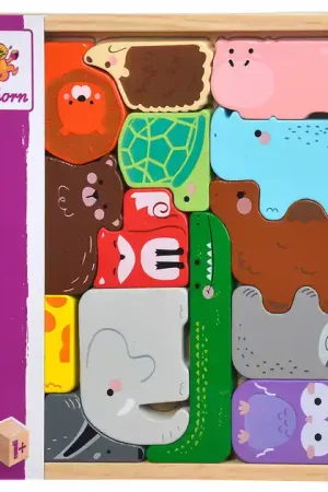 Eichhorn Houten Dieren Vormen in Houten Box, 14dlg. Gecertificeerd