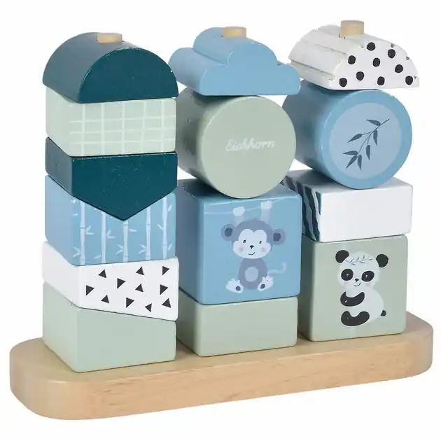 Tijdelijk Beschikbaar Eichhorn Houten Stapelpuzzel Panda, 15dlg.