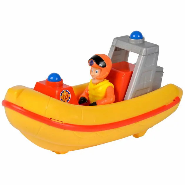 Koop Online Brandweerman Sam Reddingsboot met Speelfiguur Elvis