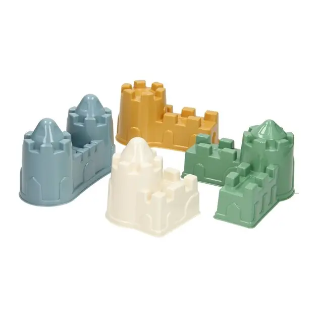 Dagaanbieding Cavallino Kasteel Zandvormen Pastelkleuren, 4st.