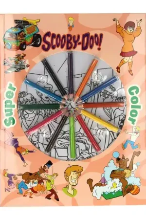 Aanbieding Super Color Kleurboek Scooby-Doo met Potloden