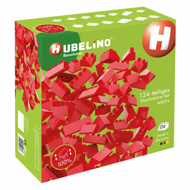 Hubelino Dakpannenset Bouwblokjes - 124dlg. Fabrieksprijs