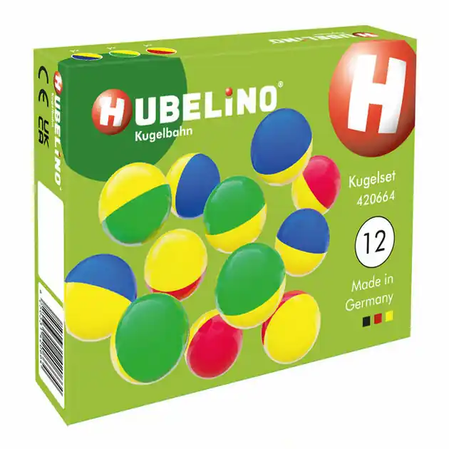 Hubelino Knikkers Twee Kleuren, 12st. Seizoensaanbieding