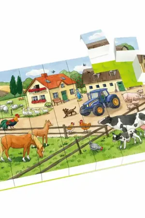 Superprijs Hubelino Blokpuzzel Leven op de Boerderij - 35st.