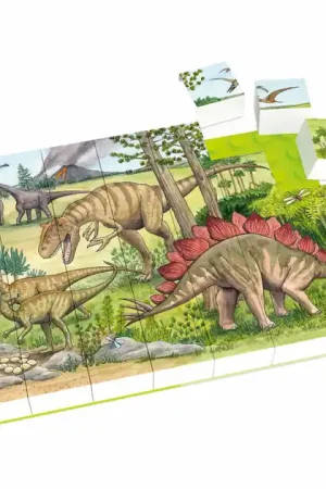 Hubelino Blokpuzzel Dinosaurus Wereld - 35st. Gratis Retour