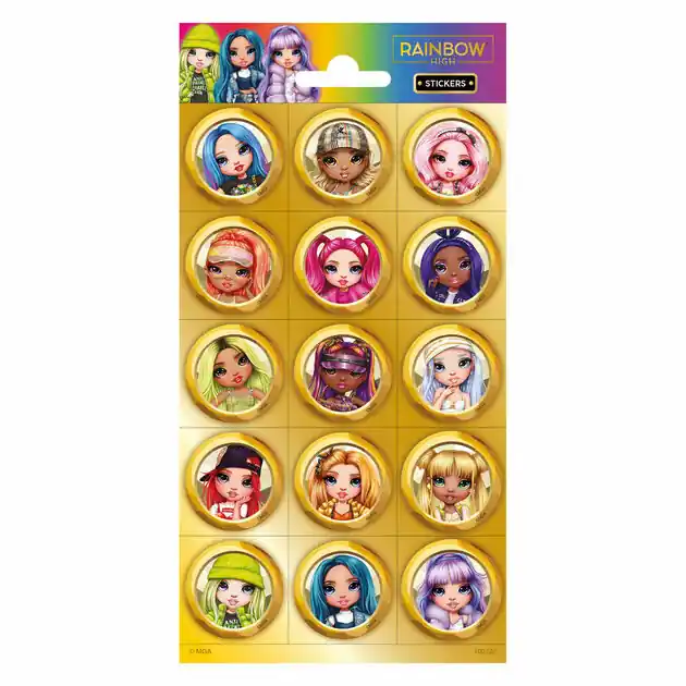 Exclusieve Aanbieding Stickervel Rainbow High