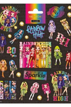 Gereduceerde Prijs Stickervel Rainbow High