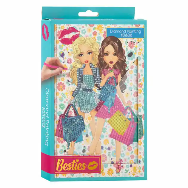 Nu Kopen Besties Diamond Painting Notitieboek - Blauw