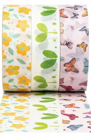 Rechtstreeks Van De Fabrikant Colorations - Washi Tape Lente 3 Rollen, 5mtr.