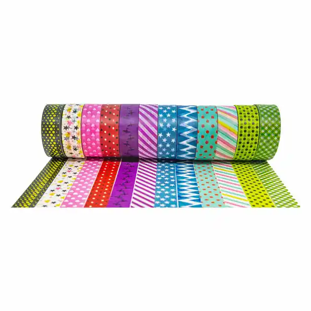 Flitsaanbieding Colorations - Washi Tape Patronen, 12 x 975cm.