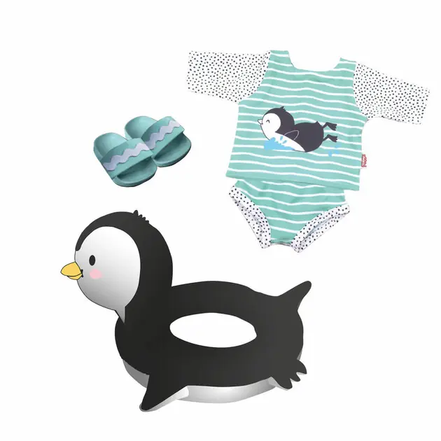 Voordeelprijs Poppen Zwemset Pinguin, 35-45 cm