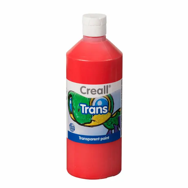 Direct Beschikbaar Creall Transparante Verf Rood, 500ml