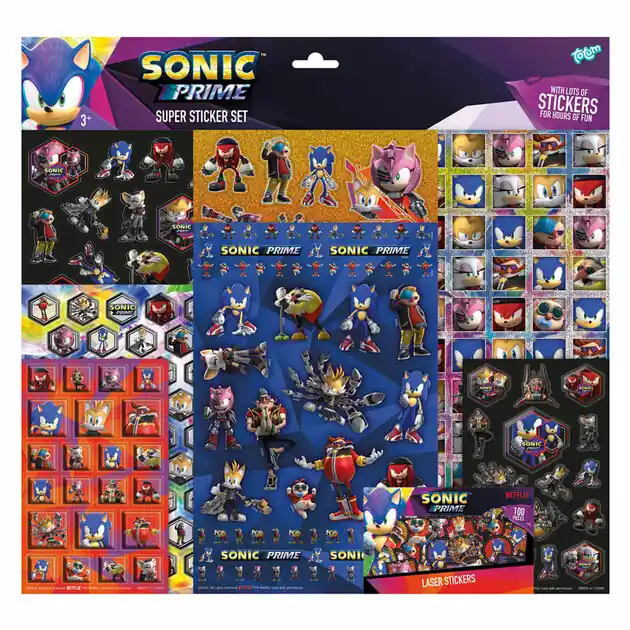 Totum Sonic Super Stickerset Snelle Levering