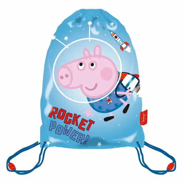 Gymtas Peppa Pig George Ruimtevaart Aanbieding