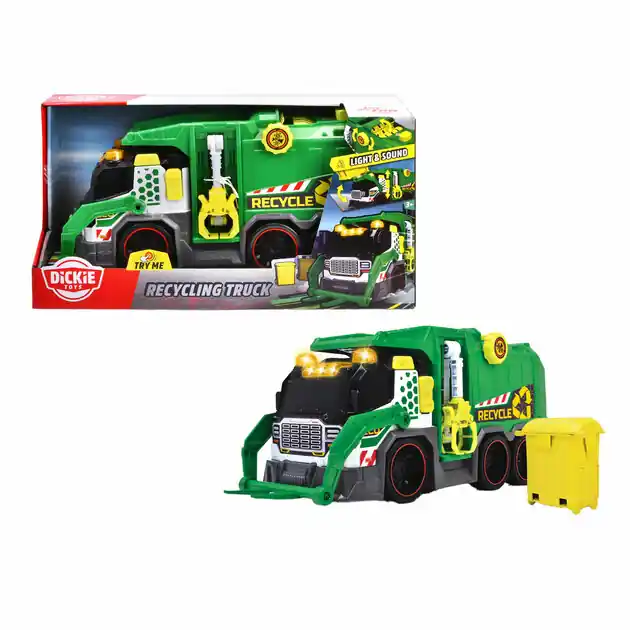Beste Prijs Dickie Recycle Vrachtwagen Groen
