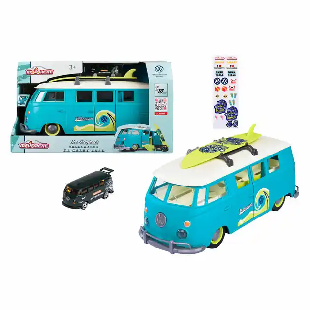 Alleen Vandaag Majorette VW The Originals T1 Draagkoffer met 1 Auto